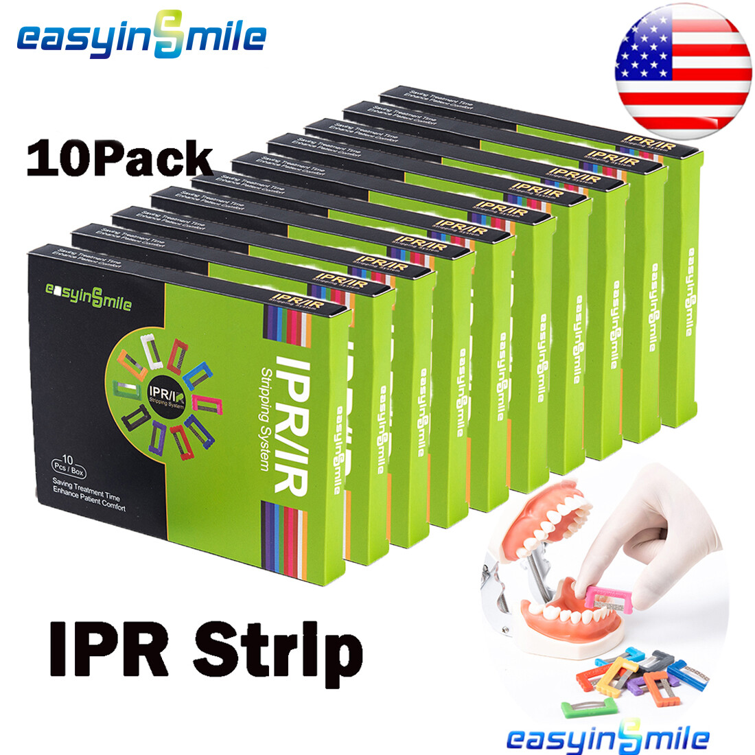 Orthodontic Polishing Strip Interproximal Strip Enamel Reduction IPR Kits 100pcs