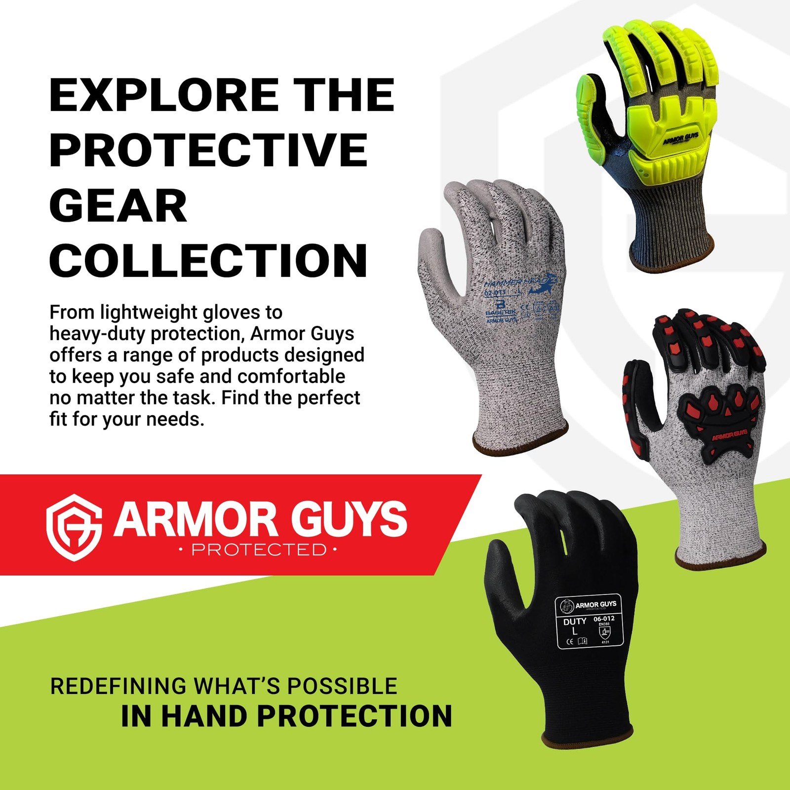Armor Guys Kyorene Pro 00-857 A5 Cut Resistant Work Gloves – Graphene Nitrile