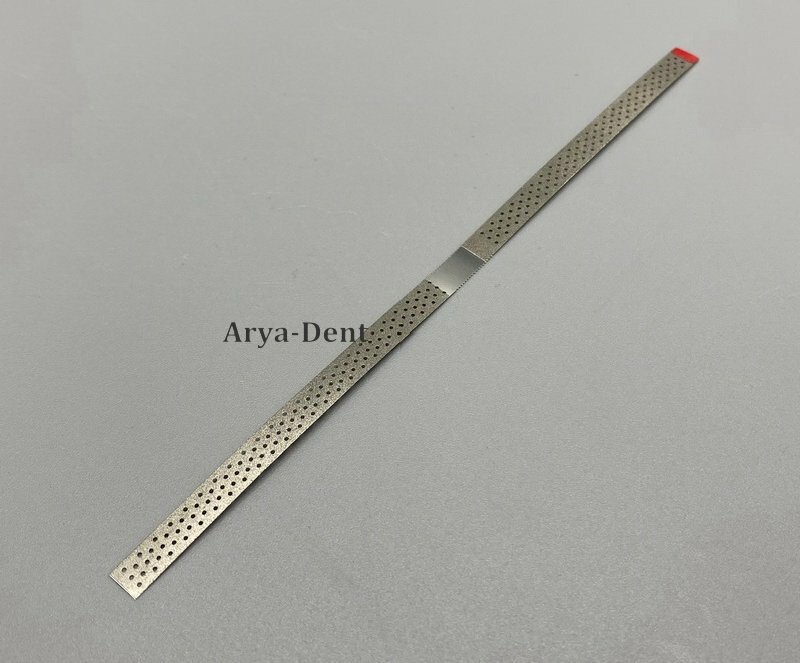 Dental Metal Polishing Stick Polish Strips Single Side Diamond Sanding w holes
