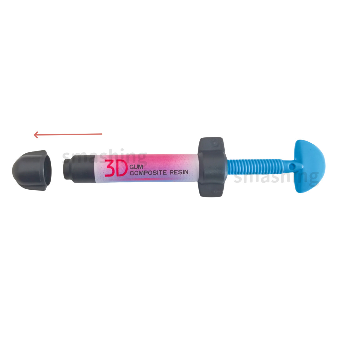 Dental Gingiva Resin 3D Gum Composite Resin Gingiva Aesthetic Pink Color 4g