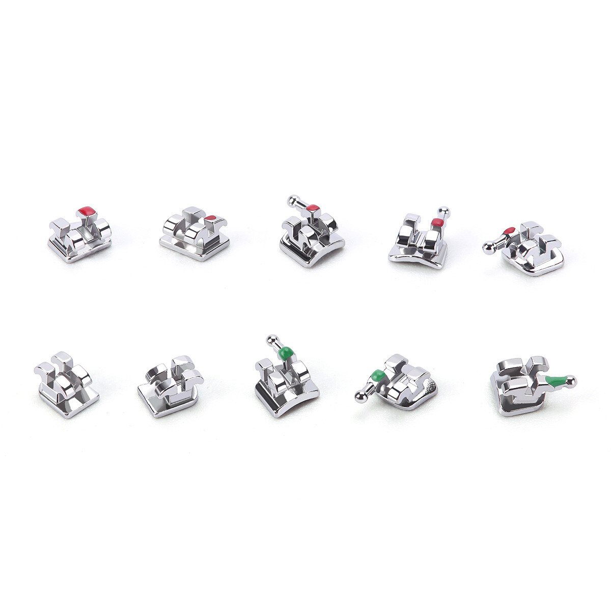 Dental Orthodontic Brackets Braces Monoblock Mini Roth/MBT 0.022/0.018 3/345 Hk