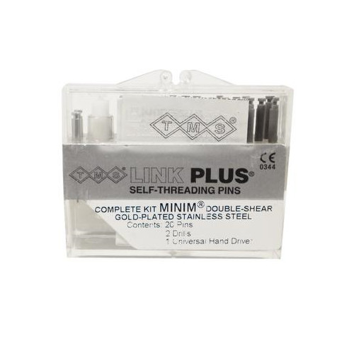 Coltene L-731 TMS Link Plus Minim Silver 2/1 Double Shear Pin Kit” 20/Pk .021