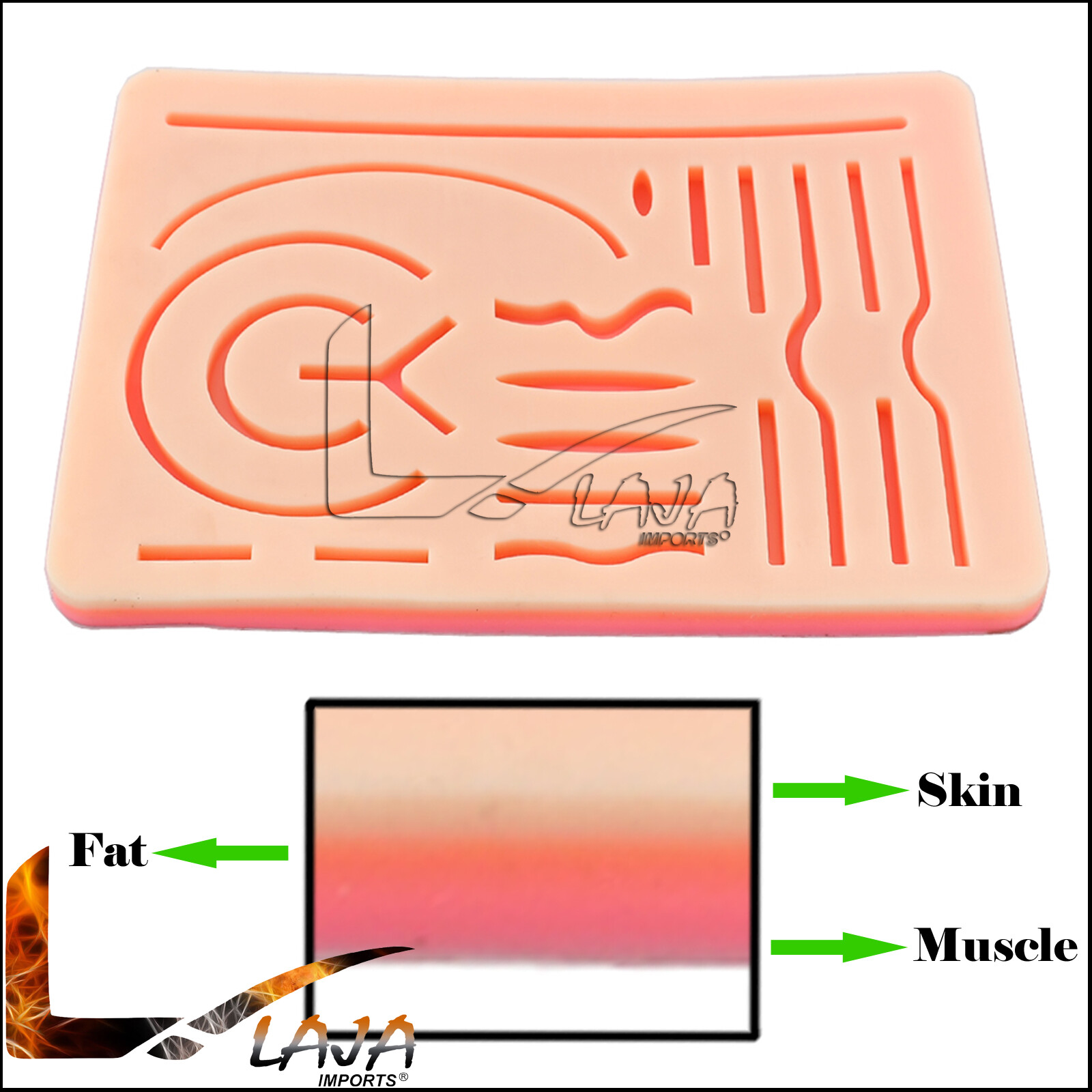 Medical Suture Training Pad 3 Layers of Skin
