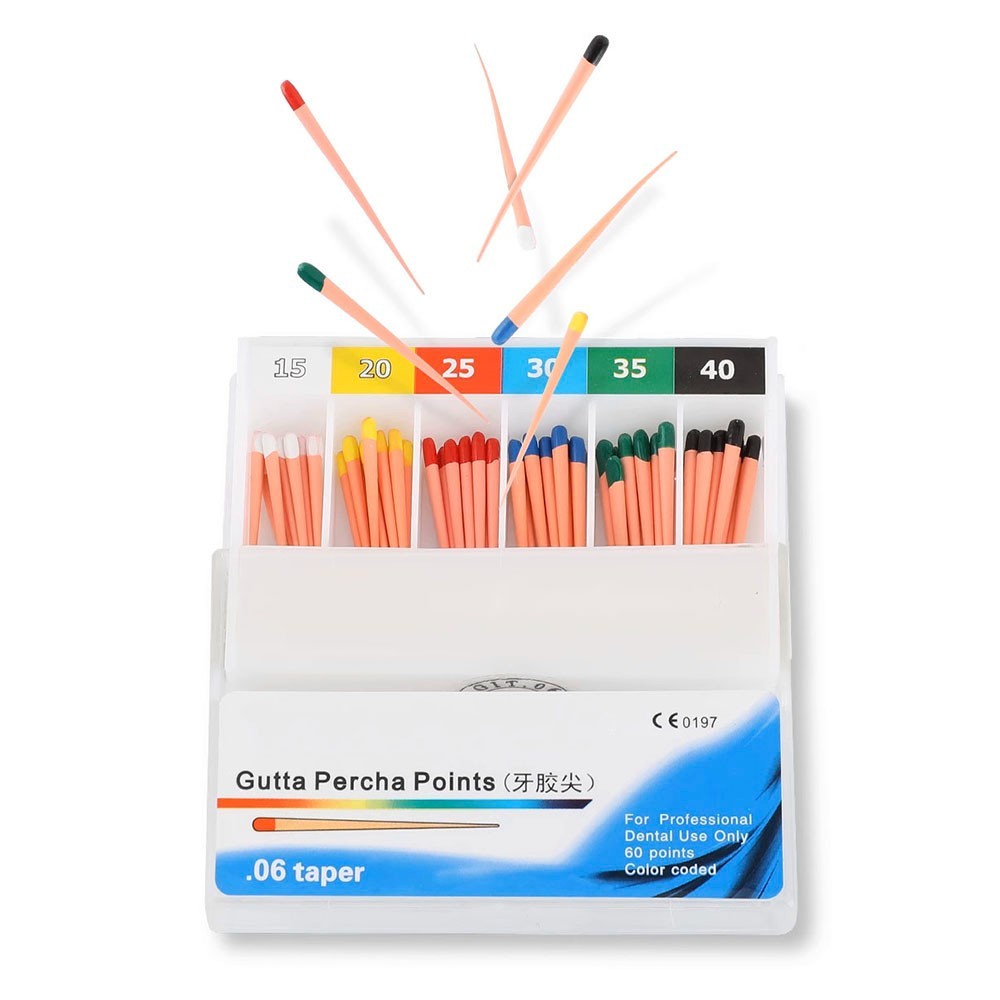 10Packs Dental Gutta Percha Point Absorbent Paper Points Taper 02/04/06 15-40#