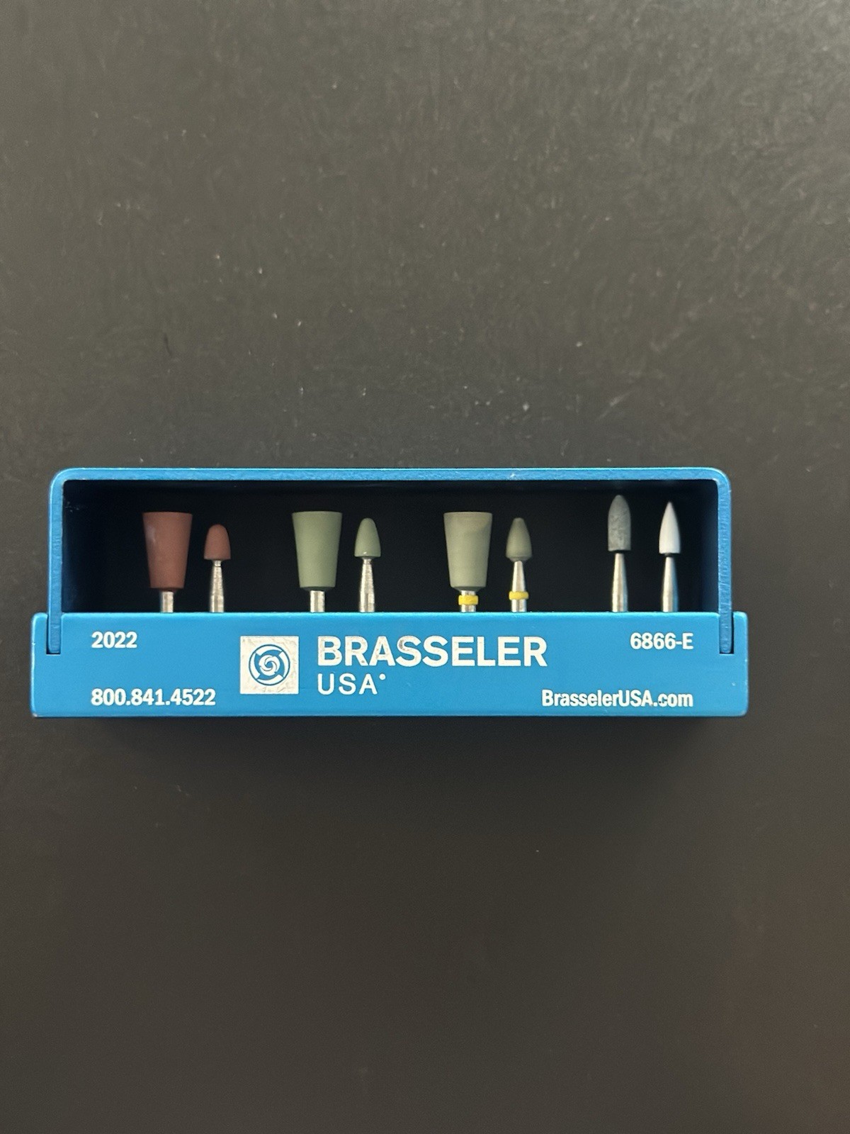 Brasseler USA 6866-E Alloy Polishing Kit Dentistry HP Long Straight Shank