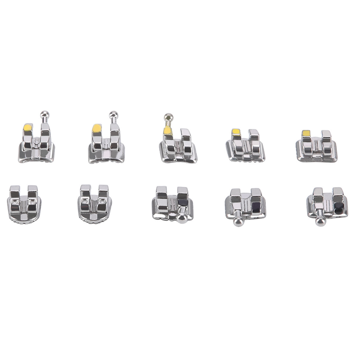 AZDENT Dental Ortho Brackets Braces Monoblock MIM Mini Roth MBT 022 /018 Metal