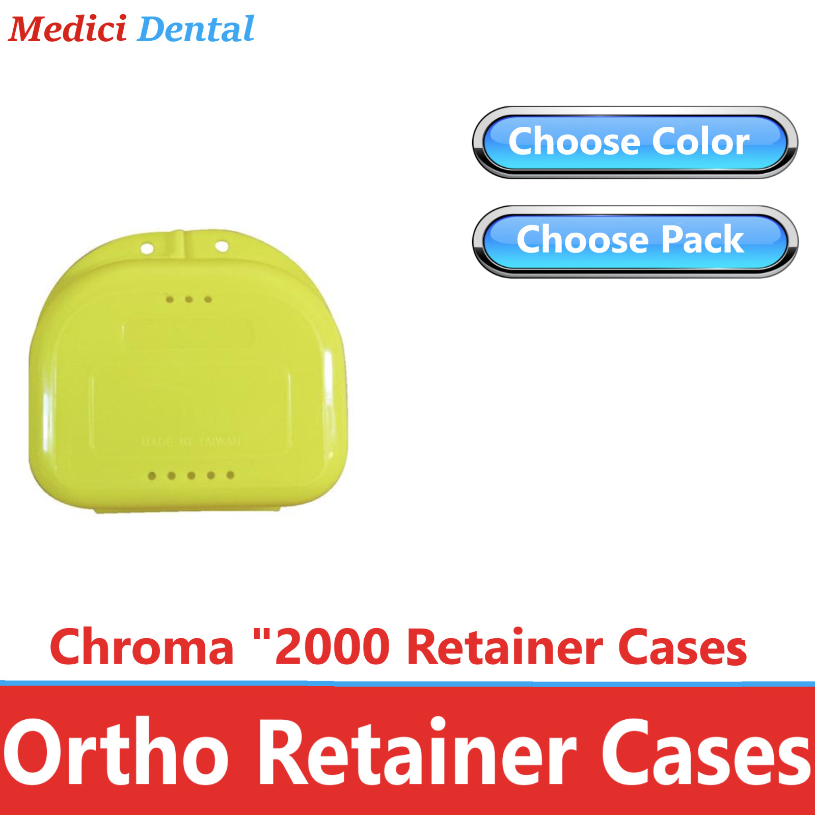 Dental Denture Box case carrier – Retainer Box – 1′ Deep, Upto 150Pk Assorted
