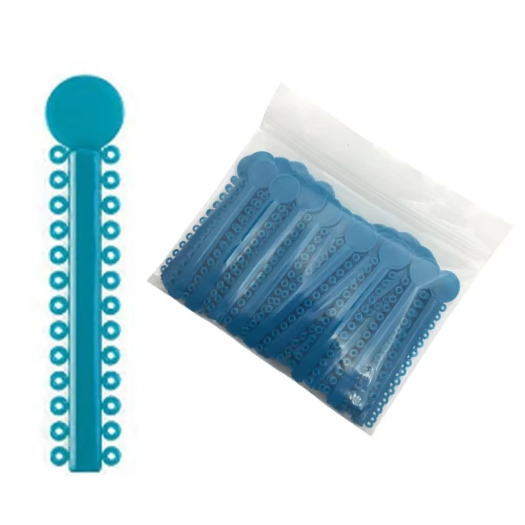 Dental Orthodontic Braces Elastic Ligature Ties Rubber Bands Single/Double Color