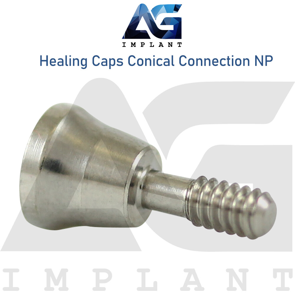 5 Healing Cap Conical Connection NP Titanium Dental 2.25mm Fit Nobel Active