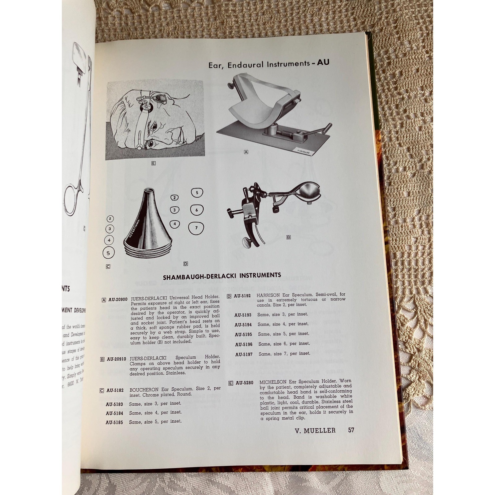 1969 Otology and Endaural Surgery Instruments Medical Instrument Catalog book