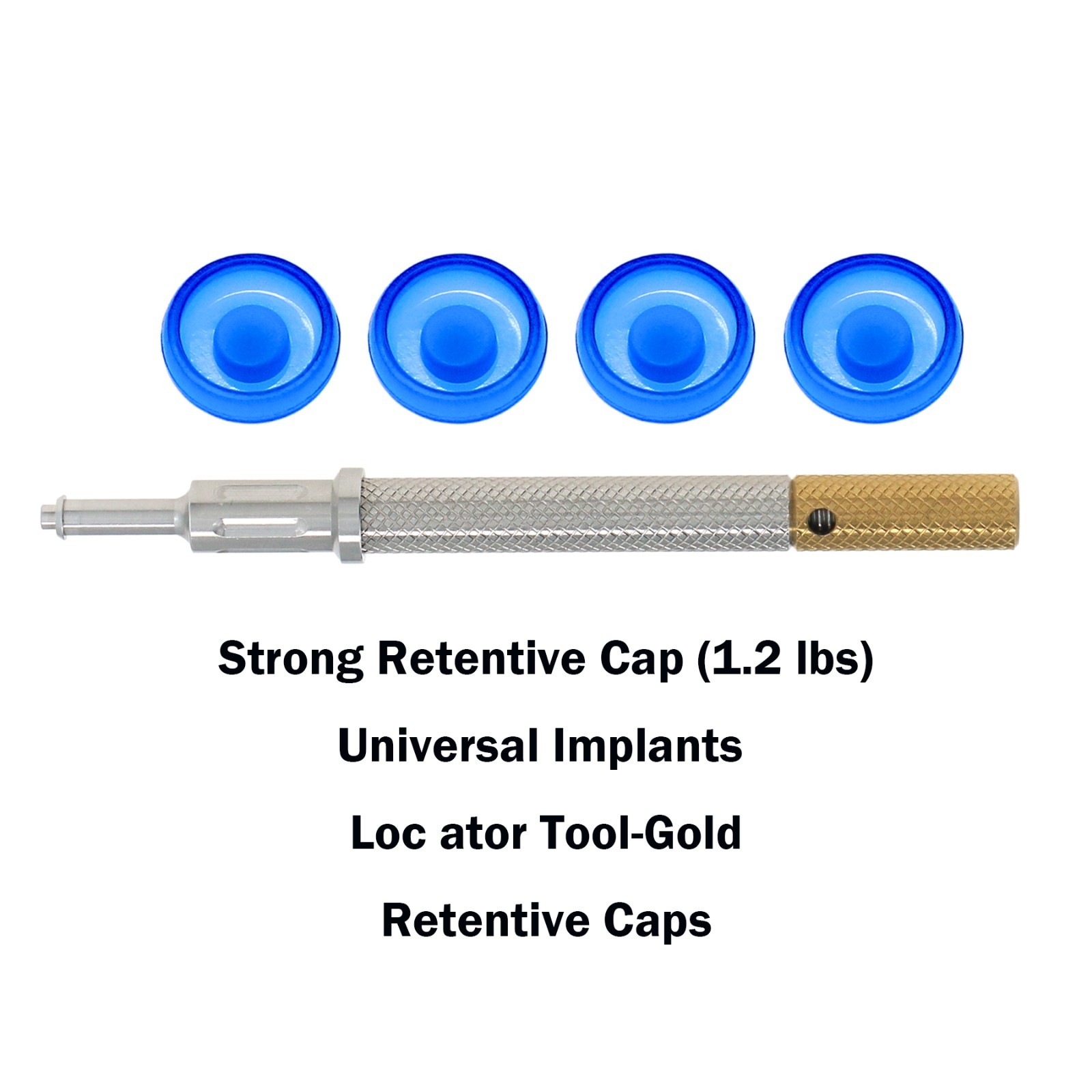 US Nobel Active Locator Overdenture Abutment Narrow Platform NP NA352 & Male Cap