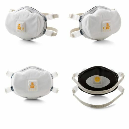 4- 3M 8233 N100 Particulate Respirator Protection Masks With Exhalation Valve