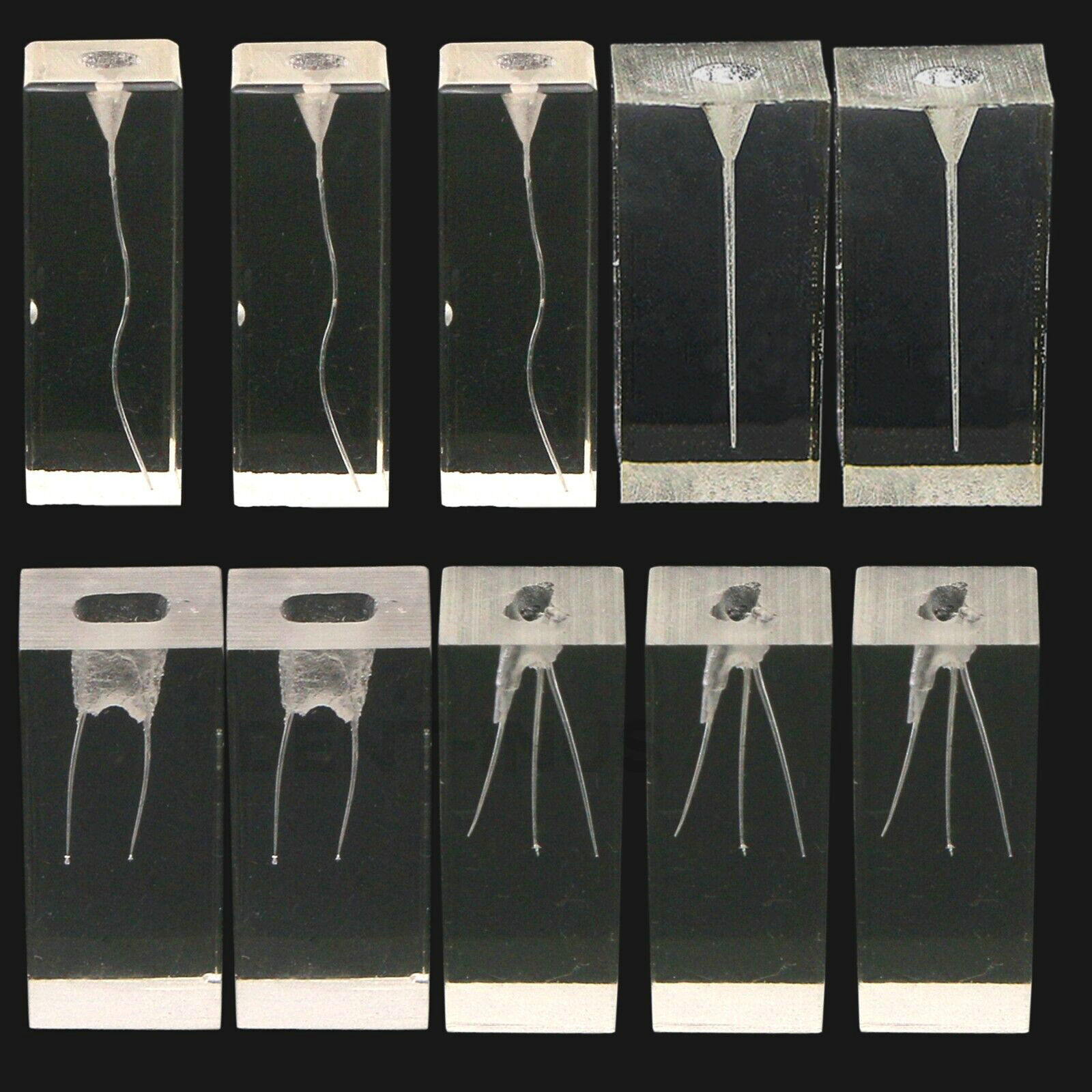 5pcs Dental Endodontic Root Canals Practice Model Endo Training Block Clear