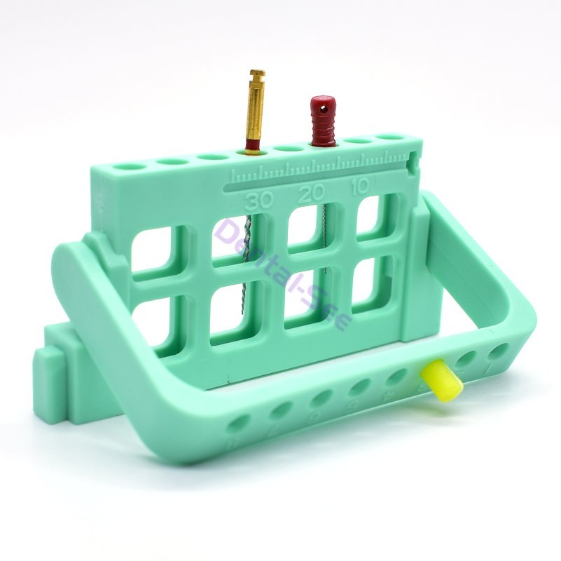 Dental 8 Holes Bur Endo Files Block Holder Stand Autoclave Disinfection Box Case
