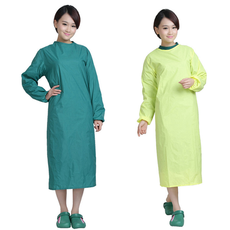 Long Medical Doctor Nurse Surgeon Isolation Coat Unisex Surgical Gown Reusable