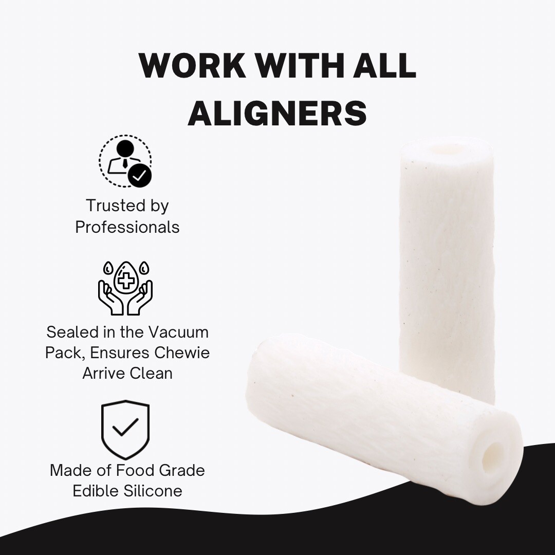 2PCs/Box NEW – Aligner Chewies/Seater Orthodontic Dental Chewies, Unscented