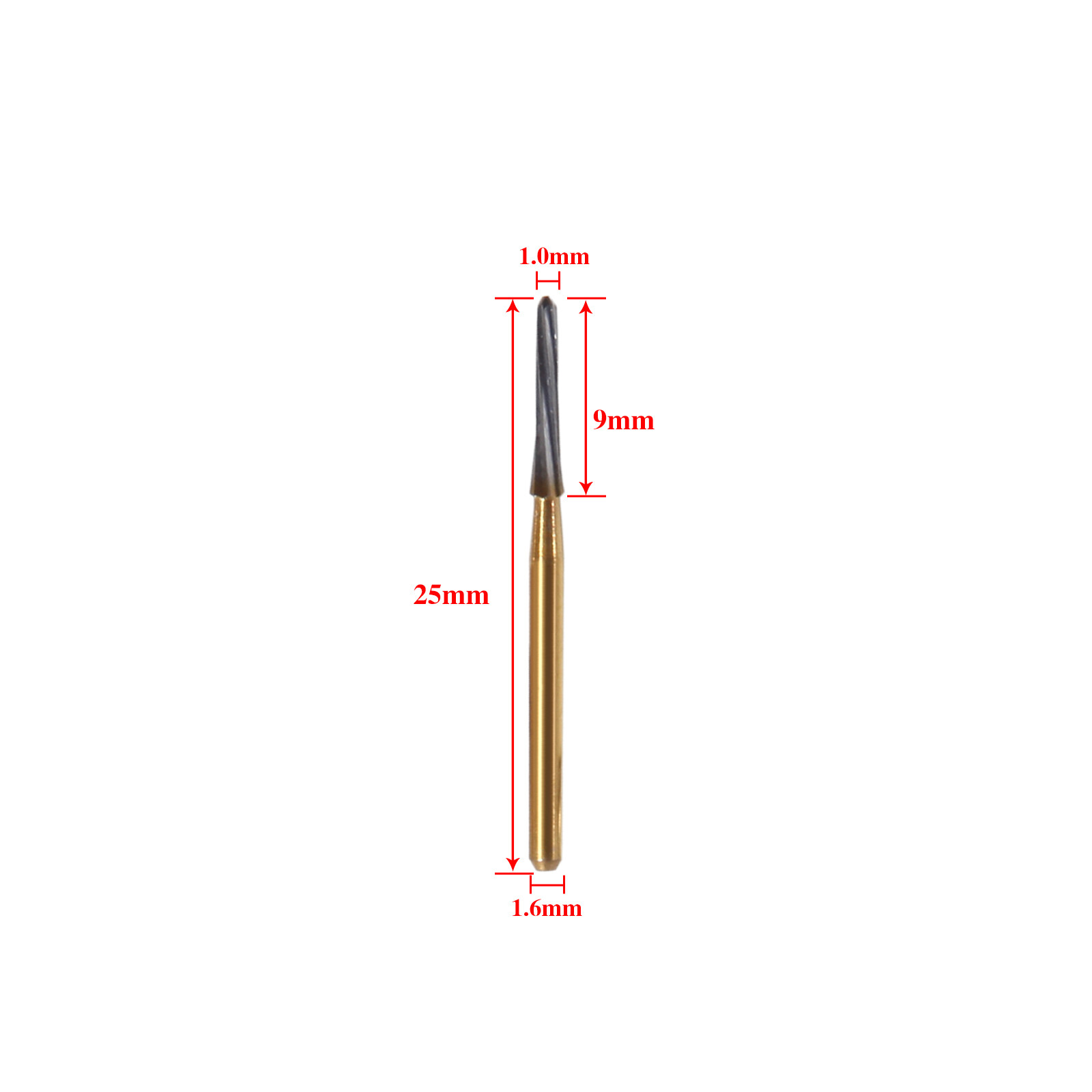 5PCS Dental Endodontic ENDO-Z Tungsten Carbide FG Round Bur High Speed 25mm USA