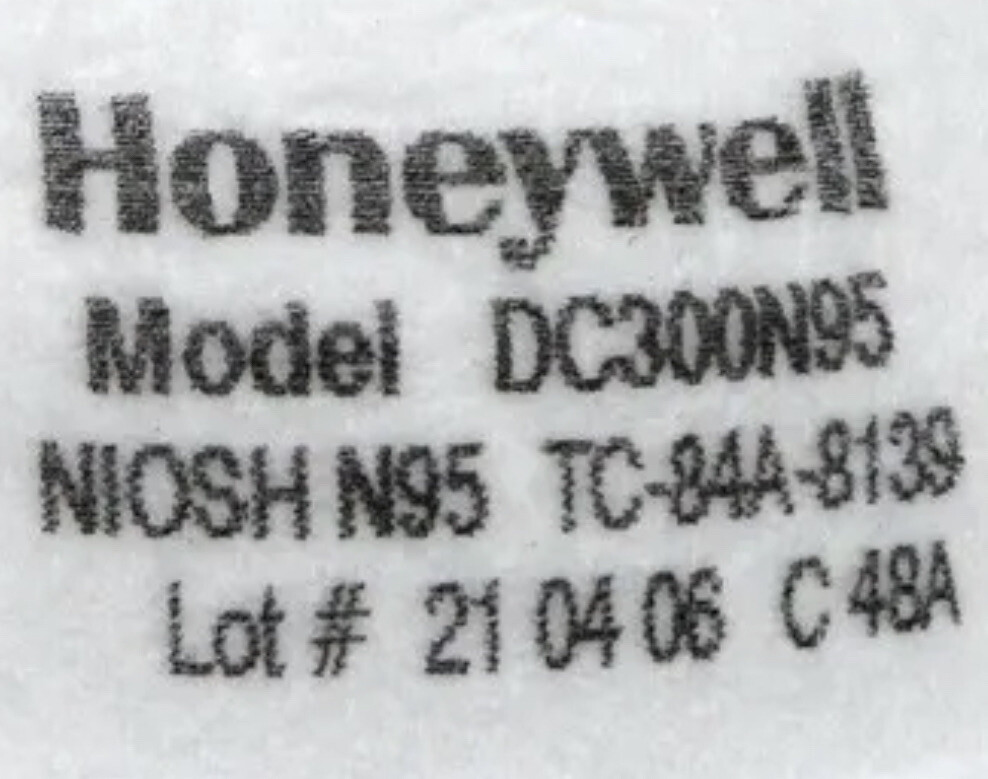 N 95 Mask 20 Count Honeywell DC300N95 Disposable N95 Respirators, NIOSH-Approved