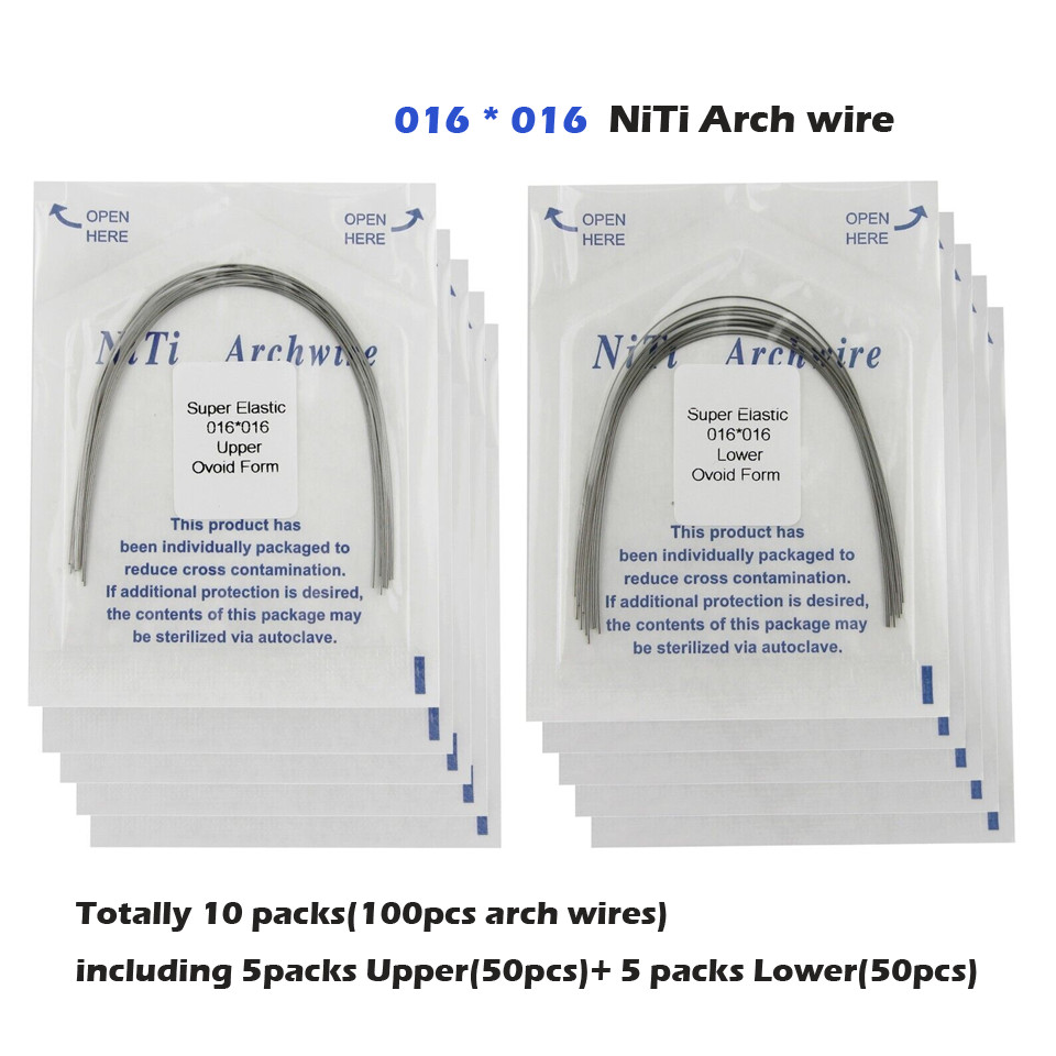 Dental Orthodontic Arch Wire Rectangular Round Ligature Tie Elastic Rubber Bands