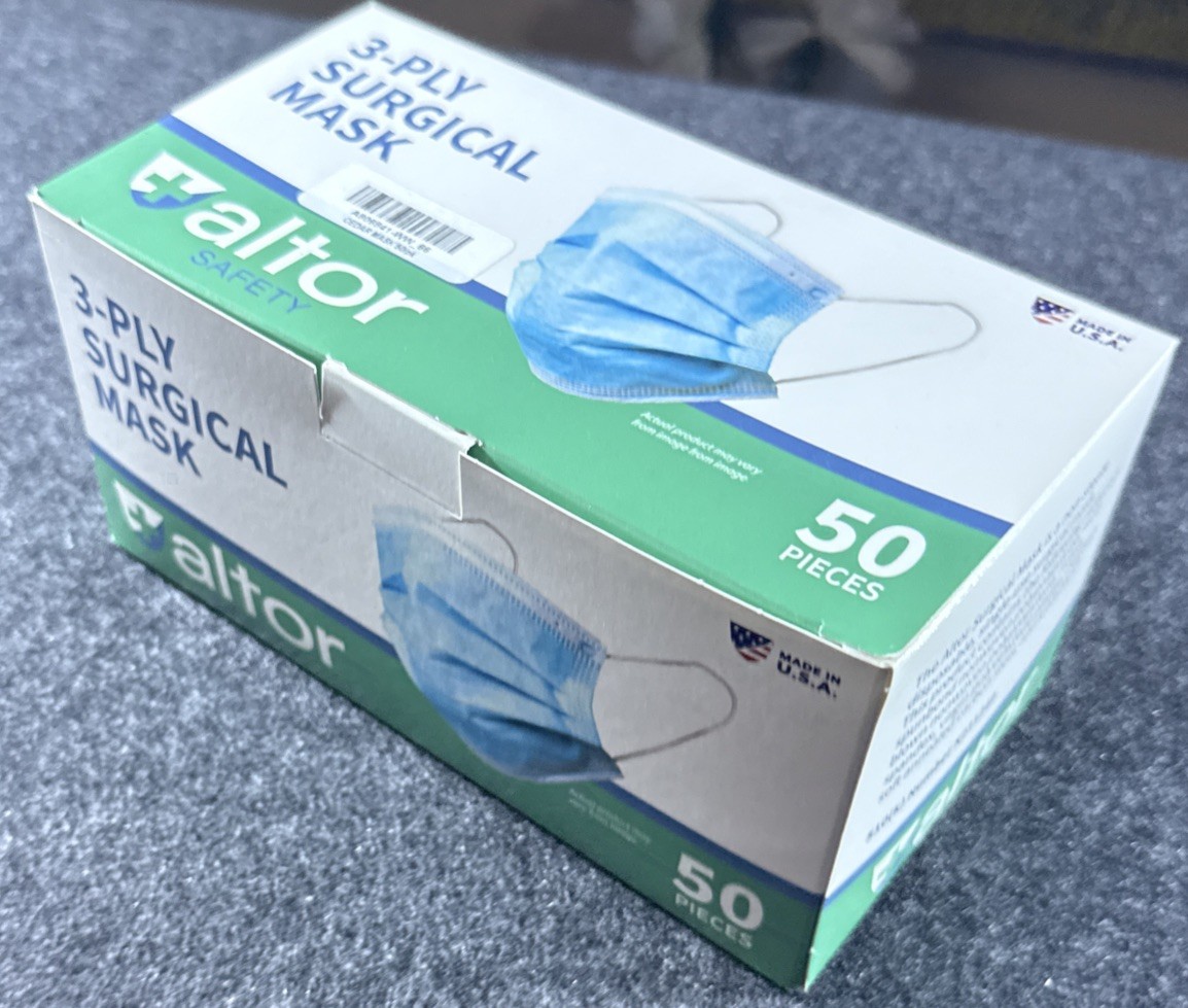ALTOR 3PLY SURGICAL DISPOSABLE MASKS 99% BFE LEVEL 2 FDA Approved ✅ MADE IN USA