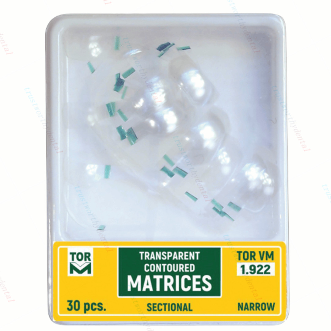 60pc Dental Clear Matrix Transparent Sectional TOR VM Matrices Polyester Matrice