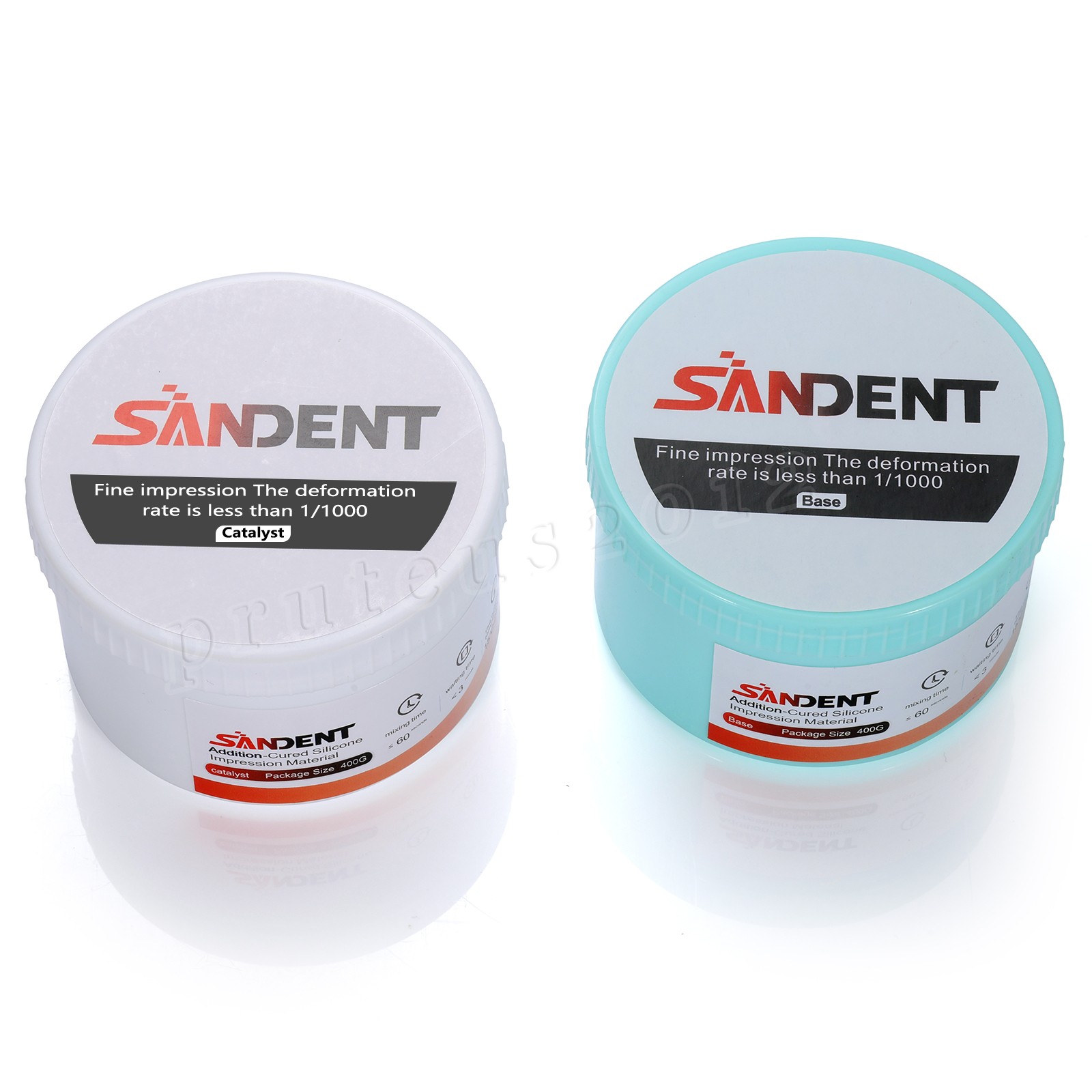 Dental Putty Fast Set VPS Dental Impression Material (400g Base & 400g Catalyst)