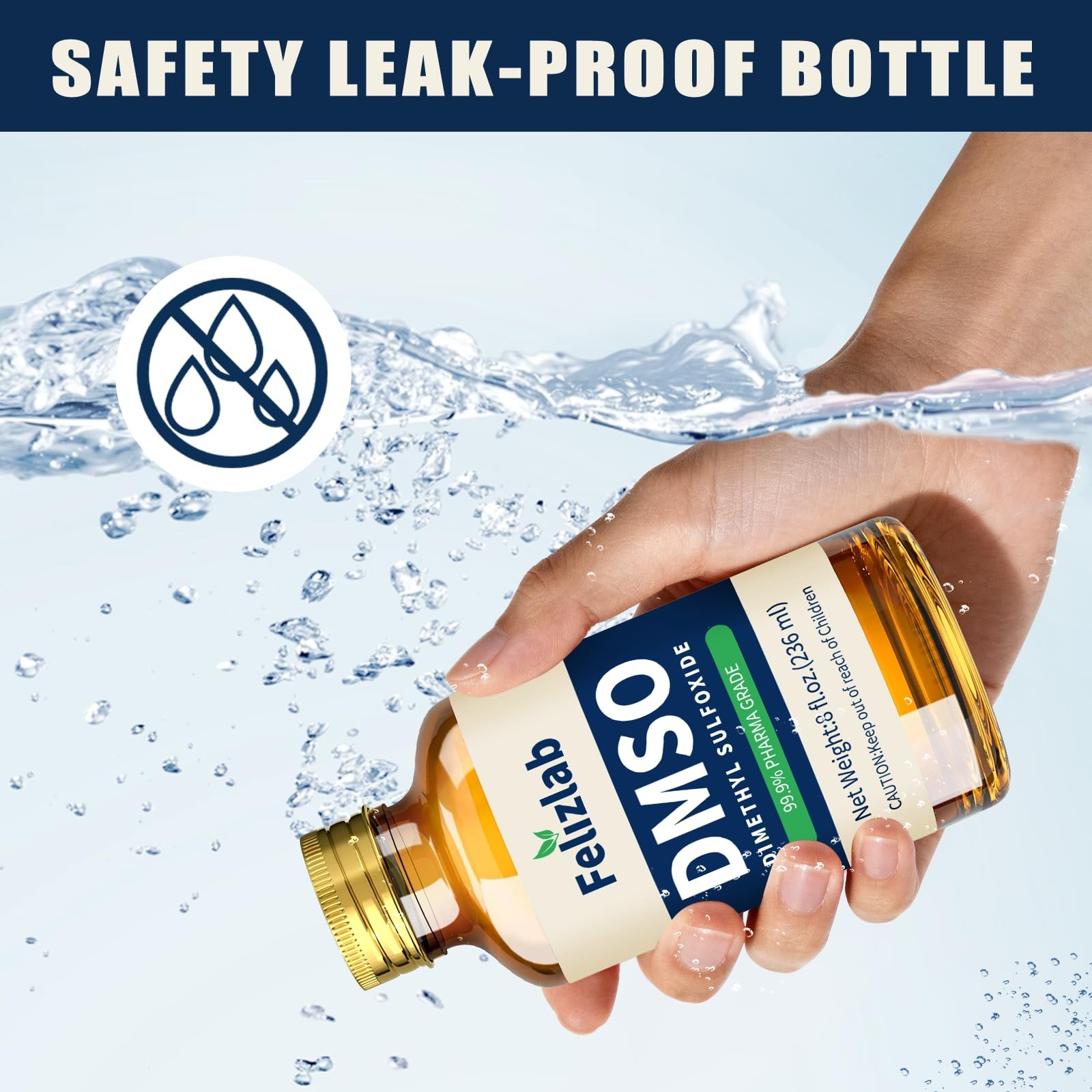 DMSO Liquid 99.9% Pure (Dimethyl Sulfoxide), 8 fl oz, Undiluted, Low Odor,…