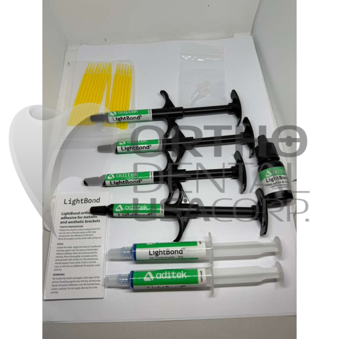 Kit 8 pcs Lightbond Orthodontic adhesive 16 gr AditekLight Bond Orthodentalusa