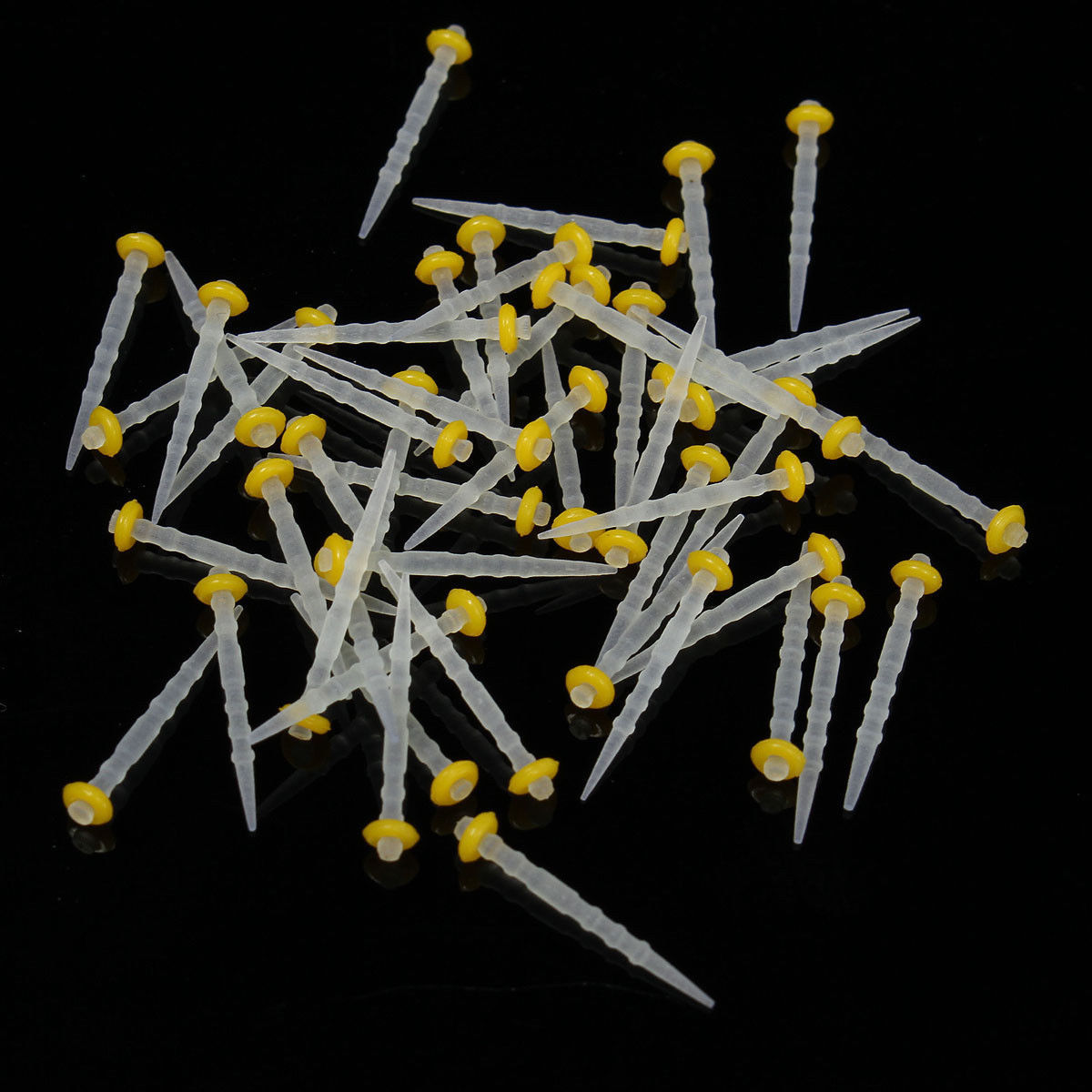 5 Boxes Dental Fiber Post Resin Quartz Glass Material Screw Thread 1.2mm Yellow