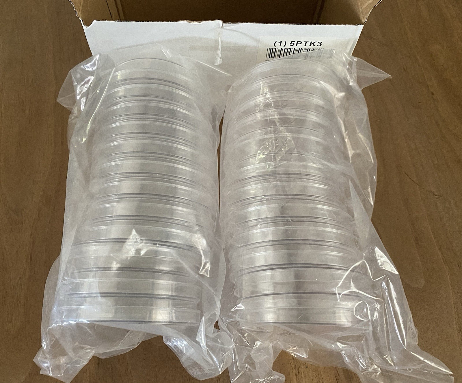 SET OF 24 PETRI DISHES – POLYSTYRENE, 160 mL, 101 x 18 mm, NON-STERILE
