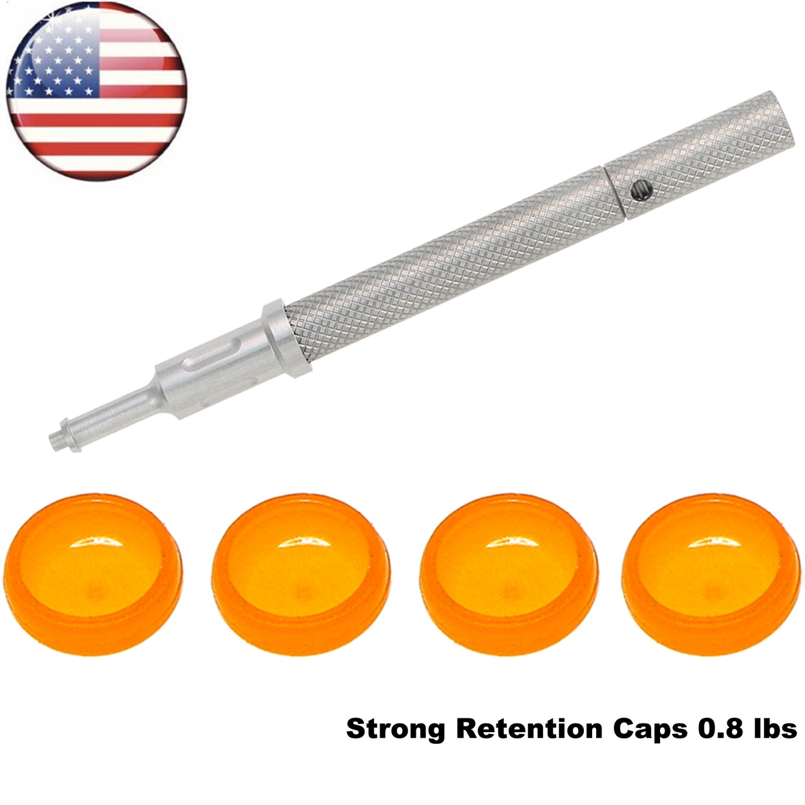 US Dental Locator Overdenture 0.8lbs Soft Retentive Caps Insert Extraction Tool