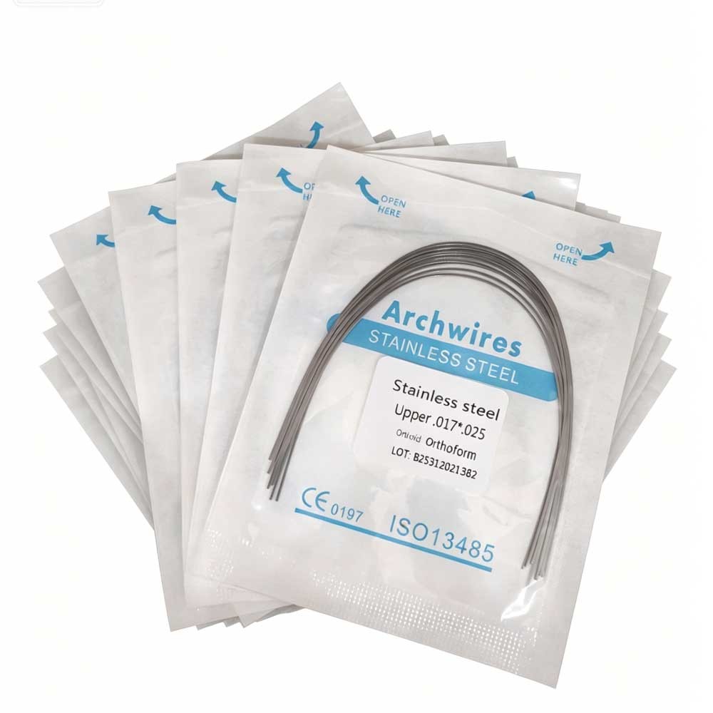 Dental Orthodontic Stainless Steel Wire Rectangular Arch Wires Ovoid 10pcs/pack