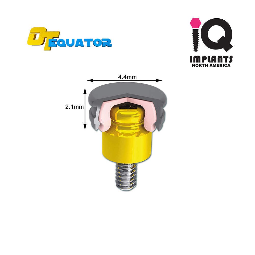 IQ EQUATOR Retentive Caps Rescue Size 2.2mm Elastic, Orange 0.35kg/0.8lbs (4Pk)