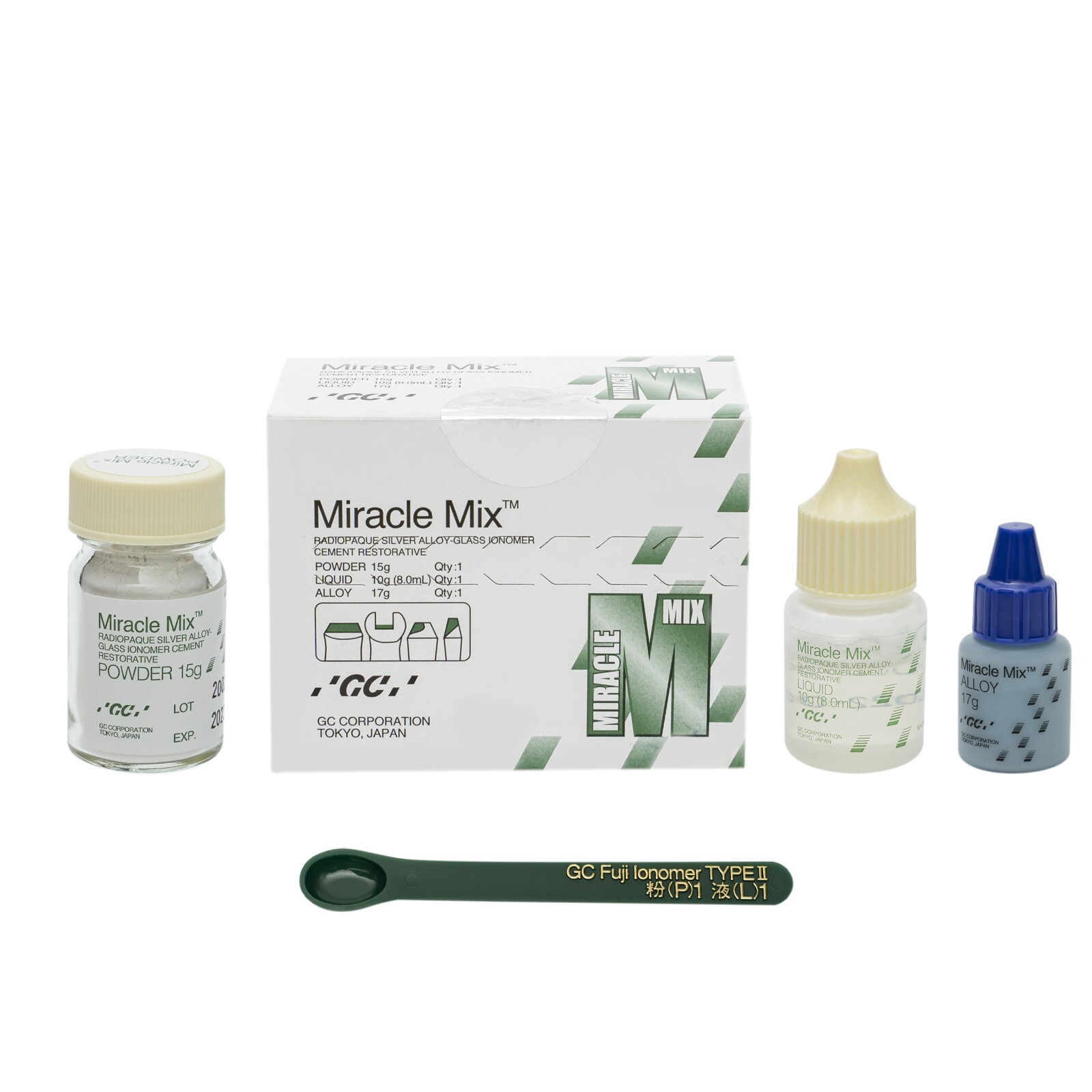 Miracle Mix Silver-Alloy Powder & Liquid Kit by GC (EXPIRY 23 May 2025)
