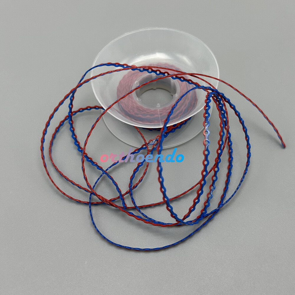 1 Roll Double Color Elastolink Elastic Power Chains (Ultra) Long Short 10 Sizes