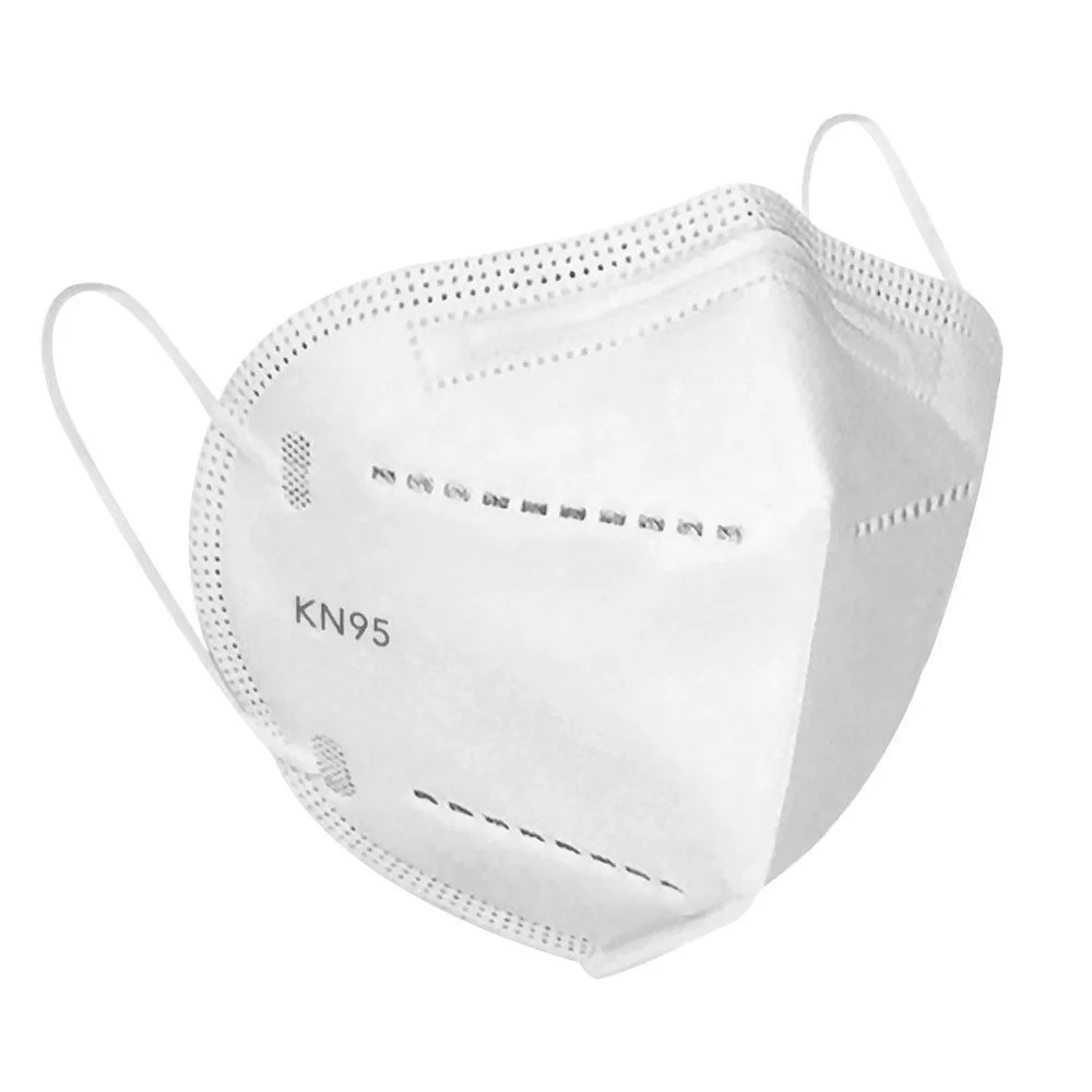 20 Pack High-Filtration KN95 White 3D Design Masks 5-Layer Skin-Friendly Soft