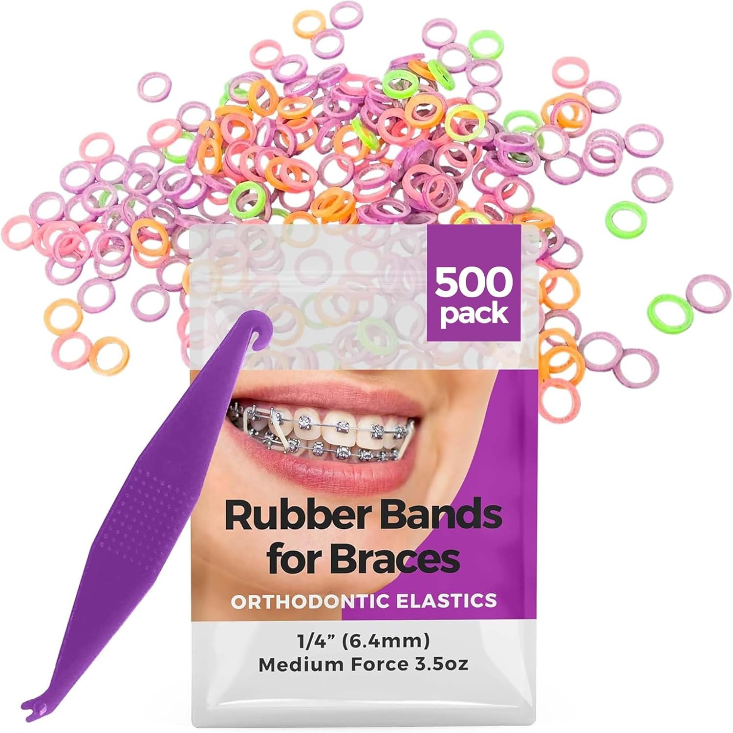 Orthodontic Rubber Bands for Braces – Premium Quality Elastic Teeth Rubber Bands
