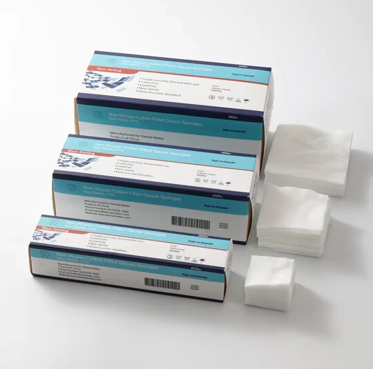 Non-Woven Sponge (Cotton Guaze) 200pcs per box 4″ x 4″