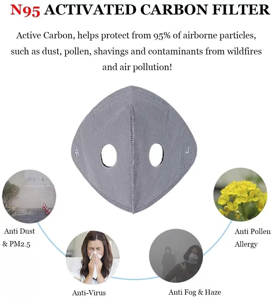 Half Face Cover Respirator Mask With Filters Anti Pollution Reusable Facepiece
