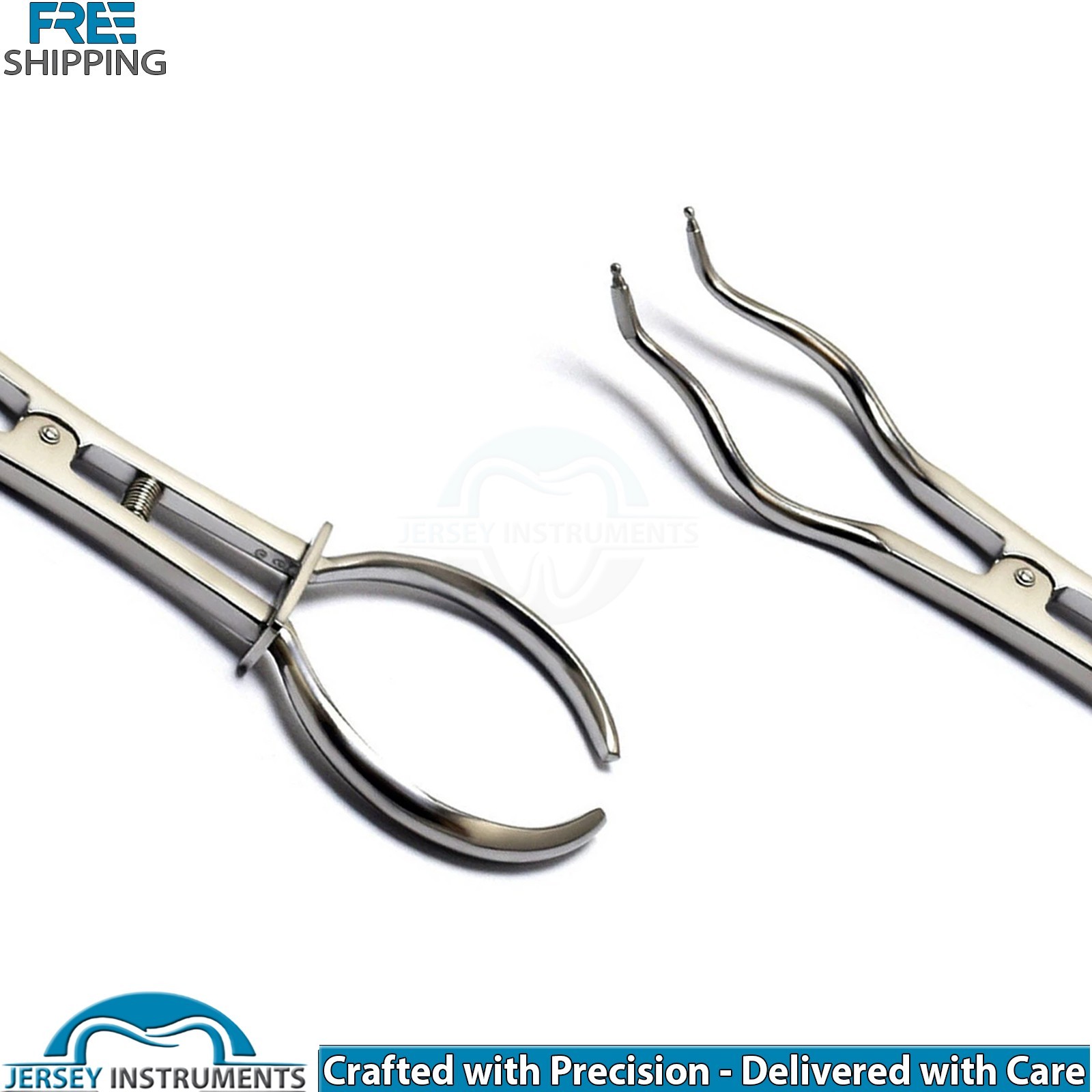 Dental Brewer Forcep Rubber Dam Clamp Forceps 17cm Endodontic Instrument Tool CE