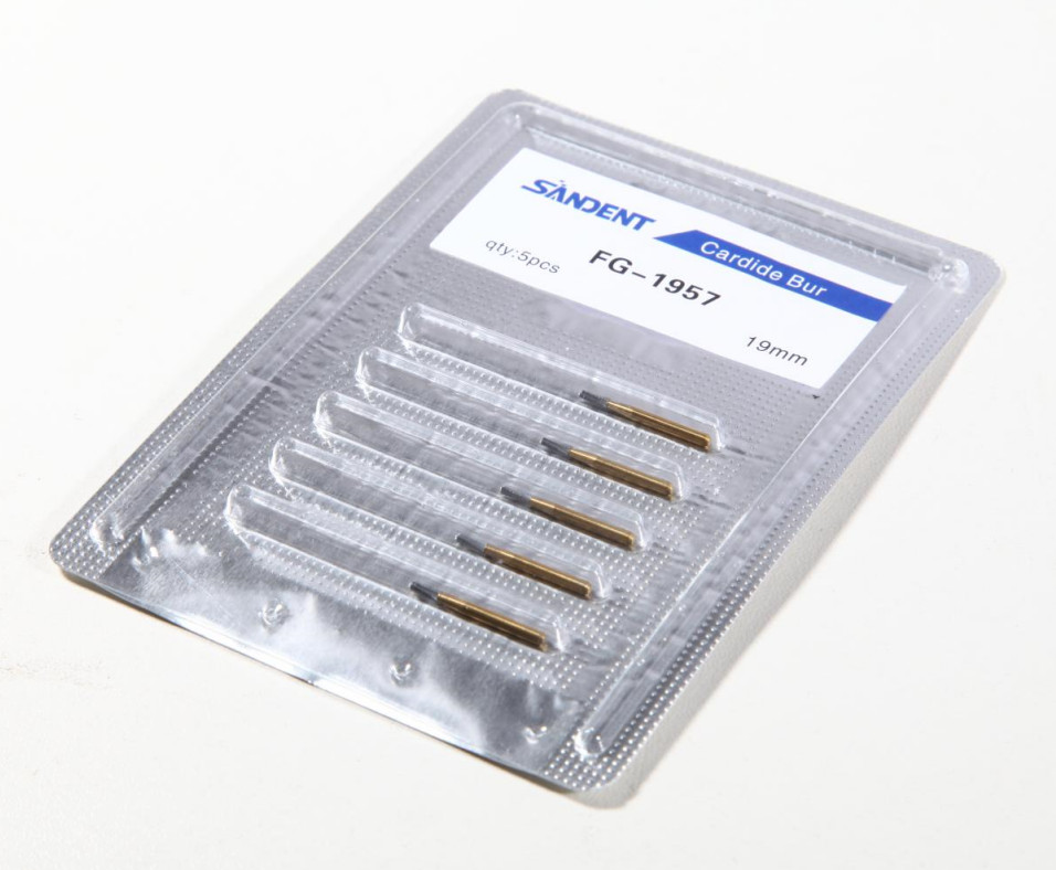 Dental Tungsten Steel Carbide Crown Metal Cutting Burs For High Speed FG-1957