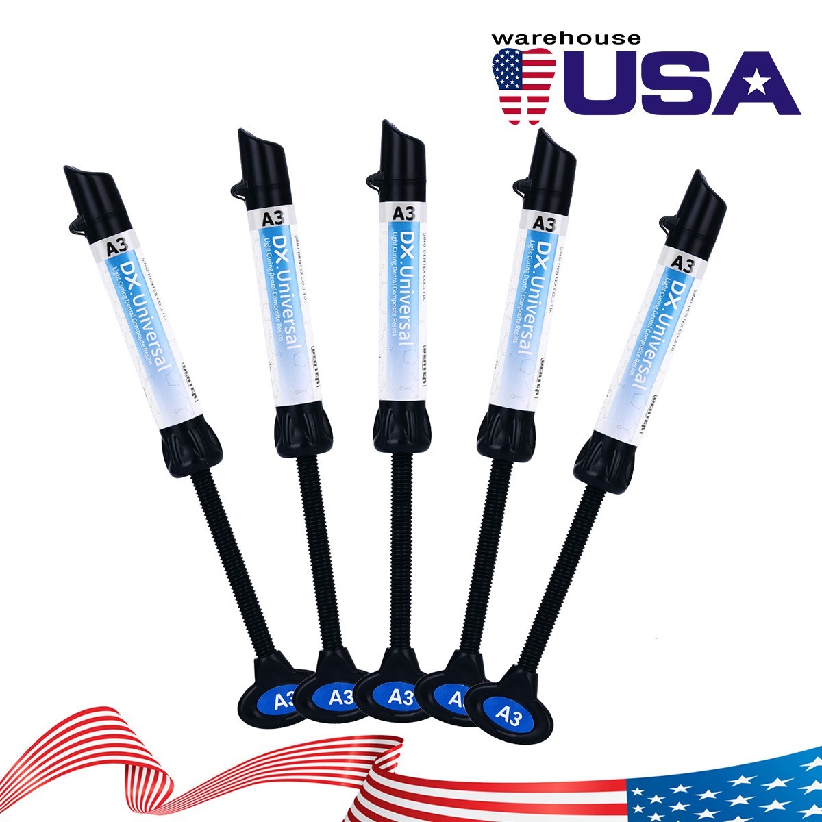 Dental Universal Light Cure Composite Resin/Etching Gel/Bonding Adhesive Kit