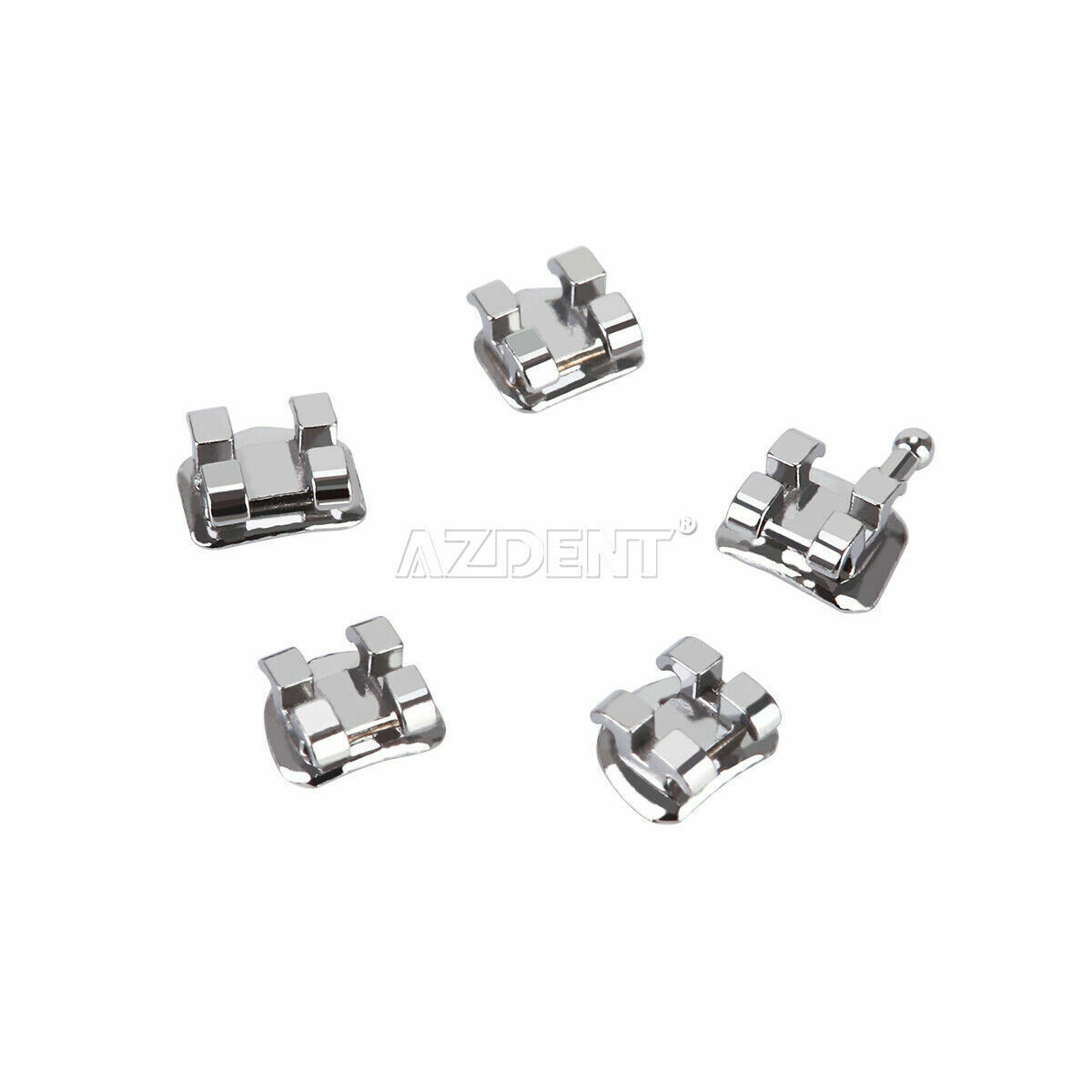 AZDENT Brackets de Ortodoncia Dental Standard Roth MBT 022/018 Ganchos 3/345