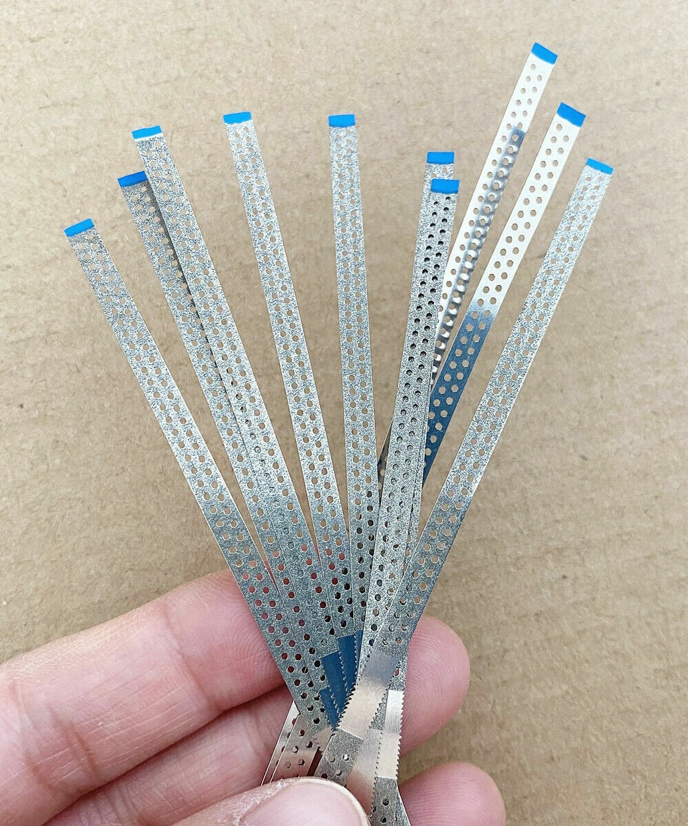 Dental Saw Diamond Polishing Finishing Strips Orthodontic Metal Sand IPR Fine