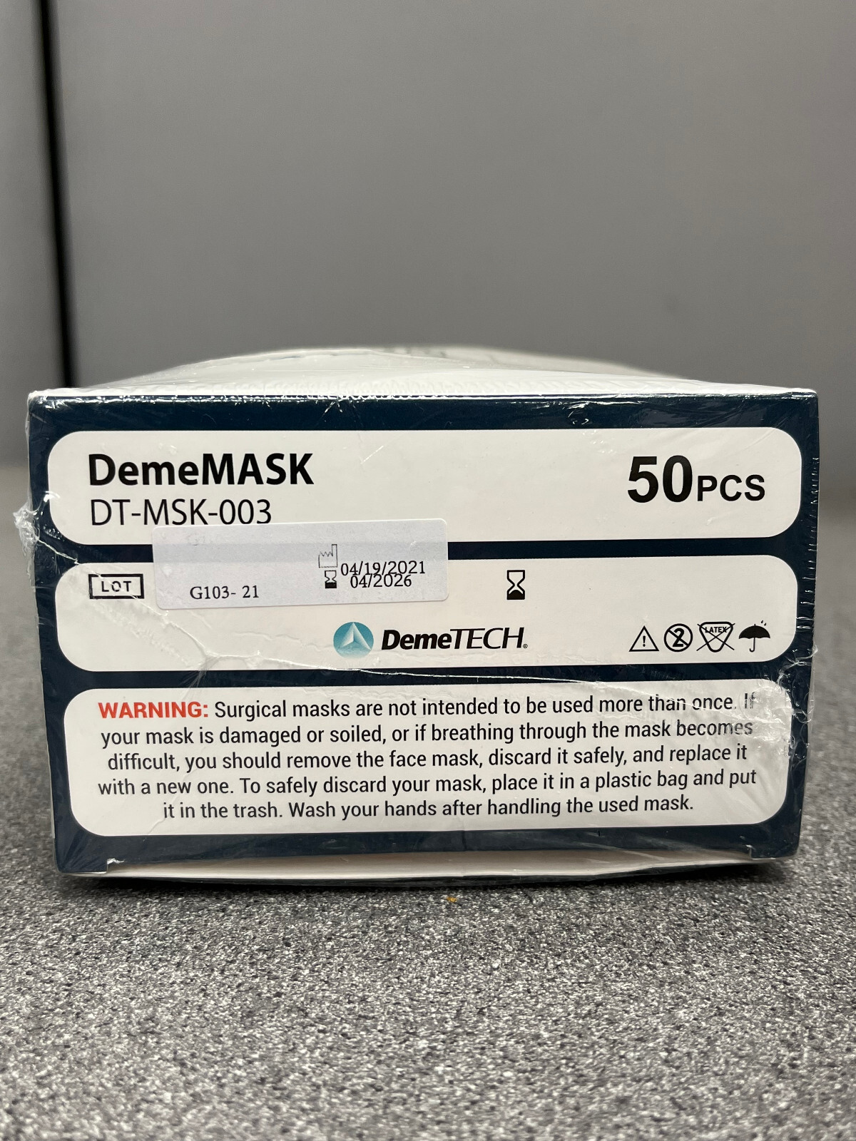 MEDICAL SURGICAL Level 3 Highly Protective 3 Layer Face Masks BOX OF 50 USA