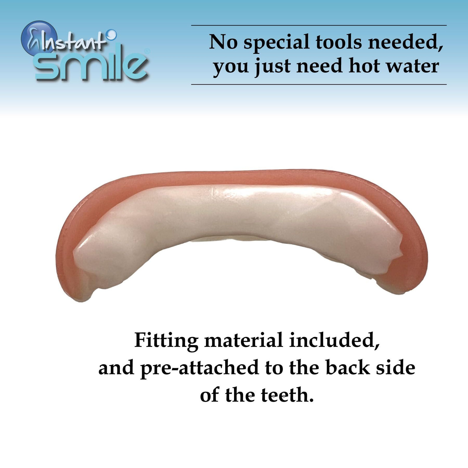 Instant Smile Comfort Fit Flex – Bright Shade – Upper 1 Count (Pack of 1)