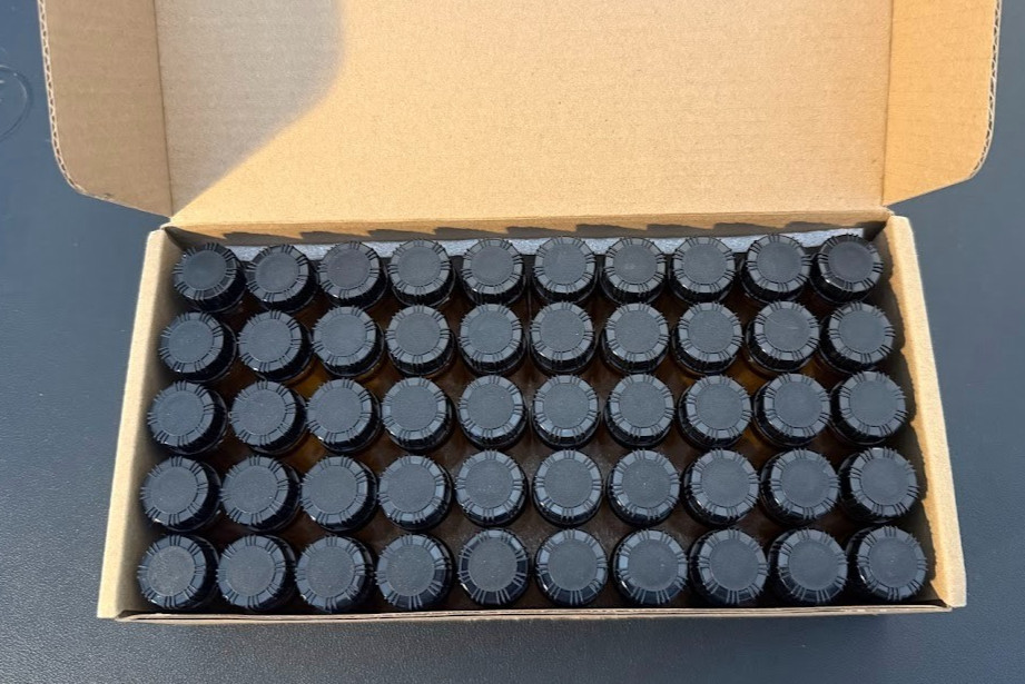 10 Ml Liquid Sampling Sample Glass Bottles Vials 0.3 Oz Screw Cap Brown Bottles