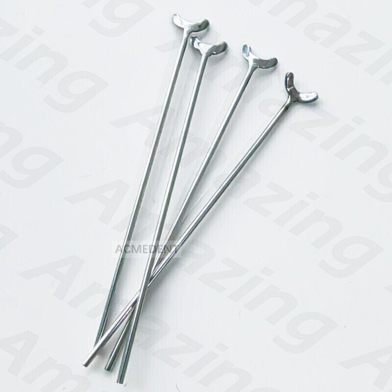20Pcs 0.8mm Dental Ball Retainer J Clasp Oblique Clasps Bars Y-Type Scheu Style