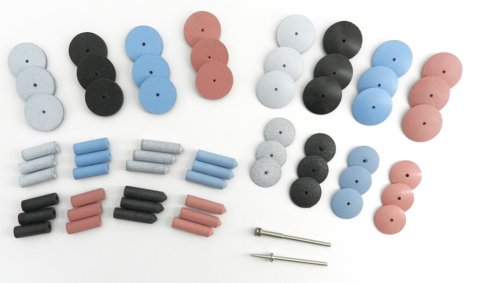 Silicone Polishing Wheel Assortment Kit 60 Pieces Eve Germany Jewelry Polishers