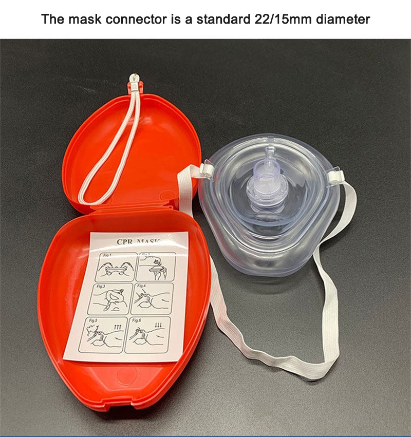CPR Facemask Rescue Pocket Face Mask First Aid Resuscitation Mouth Shield
